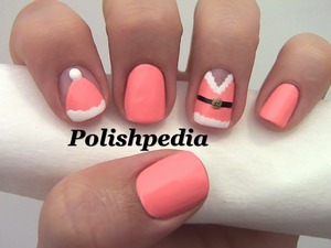 I know that we focus a lot on Santa but what about Mrs. Santa?

Watch My Video Tutorial @ http://www.polishpedia.com/mrs-claus-christmas-nail-art.html