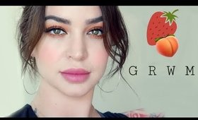 G R W M // 🍓 🍑  strawberry peach makeup