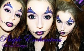 PinkStylist-"Villians in Vogue" Contest Entry-Purple Enchantress make-uptutorial