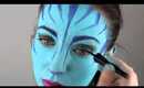 Avatar Neytiri Makeup Transformation Tutorial!!