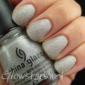 Read the blog post and see loads more pics at http://glowstars.net/lacquer-obsession/2014/05/saturday-swatch-china-glaze-glistening-snow/