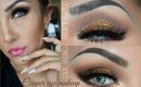 Maquillaje Cobre con Brillos (COPPER eye makeup with glitter)