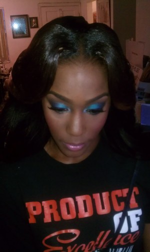Prom makeup for my client 