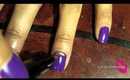 Tutorial :: Purple & Gold LSU Tiger Nails