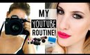My YOUTUBE ROUTINE 2015 ♡ Filming, Editing, Instagram, Expectations VS Reality | JamiePaigeBeauty