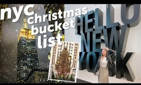 My Christmas in New York City Bucket List! Vlogmas 3, 2019