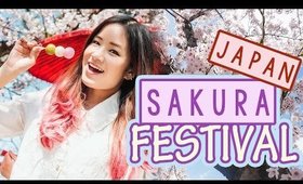 Japan Vlog: Sakura Spring Festival in JAPAN | Making Japanese Sweets