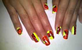 Solar/Sacral Plexus Nail Art by BellaGemaNails