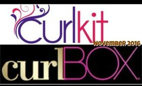Curlkit vs Curlbox November 2016 plus GIVEAWAY!