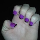 Purple French Tipped Nails