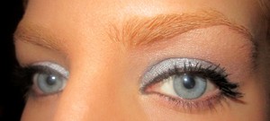 tarte emphaseyes charchol stick w/ sweet valley high powder on top and champagne stick under brow
