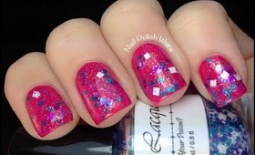 Glitter Nail Polish Swatches- Cute Glitter Nails Lacquer For Elixir Nail Polish Collection Review