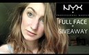 FULL FACE NYX 90's LOOK + REVIEW + GIVEAWAY
