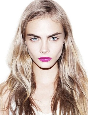 I absolutely love Cara she is a role model. Look at her lips! Beautiful color.