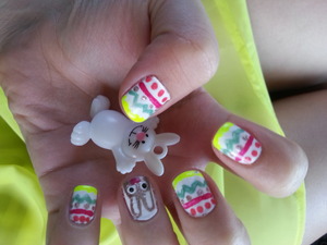 The nails I did for Easter