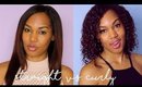Straight VS Curly? Comparing Naturally Curly Hair to Flat Ironed Hair alishainc