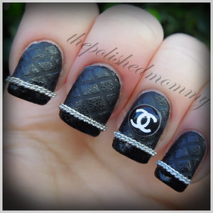 February Nail Art Challenge: French mani. http://www.thepolishedmommy.com/2013/02/chanel-inspired.html
Chanel logo nail art decorations available at kkcenterhk.com and use the code thepolishedmommy for 10% off your order.