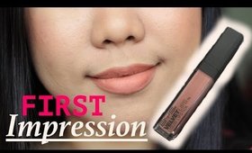 [Tagalog] BYS Velvet Lips Liquid Lipstick (Creme Brulee) First Impression Review | thelatebloomer11