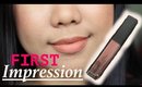 [Tagalog] BYS Velvet Lips Liquid Lipstick (Creme Brulee) First Impression Review | thelatebloomer11