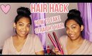 Hair Hack: How to fake straight hair | High Bun | For Curly, Wavy Hair RE UPLOAD