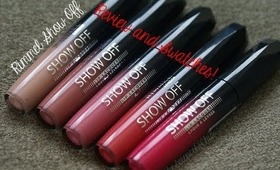 Rimmel Show Off Lip Laquers Review, Swatches, and Demo