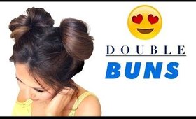 ★ 3-Minute DOUBLE MESSY BUN Hairstyle | EASY SUMMER HAIRSTYLES