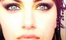 Arabic Eyes  ♡ Contrasting yellow & purple