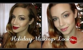 GET READY WITH ME | TWO HOLIDAY MAKEUP IDEAS