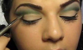 Green Cut Crease Makeup Tutorial