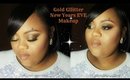 2015 gold glitter new years eve makeup tutorial-@glamhousediva