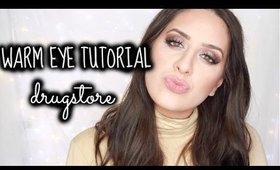 Warm Smoky Eye DRUGSTORE | Collab with Bronte Jones