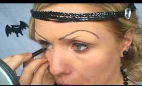 Roaring 20's Flapper Girl Halloween Makeup Tutorial