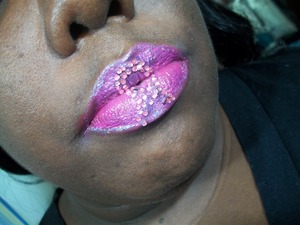 Breast Cancer Awareness lips