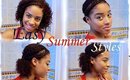 Easy Quick Summer Natural Hairstyles!