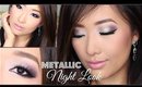 PURPLE + PEWTER METALLIC NIGHT LOOK | Drugstore Eye Makeup Tutorial | hollyannaeree ♡