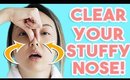 HOW TO: Clear A Stuffy Nose INSTANTLY!