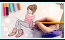 ❤ Drawing Tutorial - How to draw a Girl with UGGS ❤