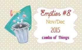 Product Empties #8 | Nov/Dec 2015 | PrettyThingsRock