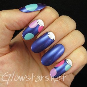 Read the blog post at http://glowstars.net/lacquer-obsession/2014/10/dots-and-studded-half-moons/