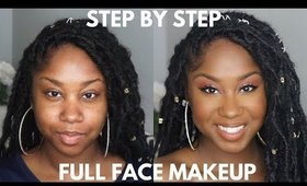 STEP BY STEP EASY FULL FACE MAKEUP TUTORIAL | ONLY 3 EYESHADOWS!