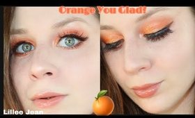 NEW Colourpop Orange You GLAD Orange Eyeshadow Makeup Tutorial | Lillee Jean
