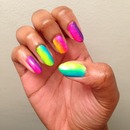 Colorful Ombre Nails