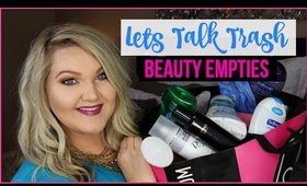 LET'S TALK TRASH | BEAUTY EMPTIES + MINI REVIEWS (SEPT 2016)