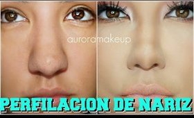 PERFILACION de NARIZ (maquillaje  tips) / Nose Contour makeup tricks | auroramakeup