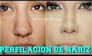 PERFILACION de NARIZ (maquillaje  tips) / Nose Contour makeup tricks | auroramakeup