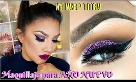 Maquillaje para NOCHE de AÑO NUEVO / New Year's Eve makeup tutorial | auroramakeup
