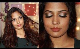 Sexy Green Smokey Eyes For Fall/Autumn By IndianMakeupGuru