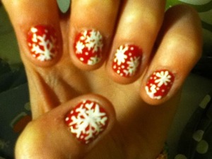 Snowflake nails!