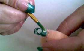 ~ Nail Art ~ Blue with Flowers ~