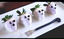 How-To ♥ Spooky Strawberry Ghosts